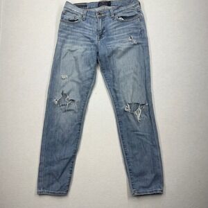 Lucky Brand Sienna Slim Boyfriend Women's Jeans Light Wash Distressed Rips 2/26
